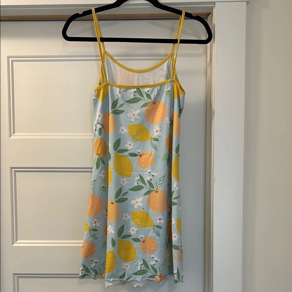Citrus Print Slip Dress - Picture 2 of 6